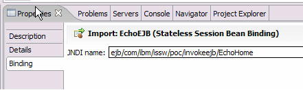 指定绑定的 JNDI 名称