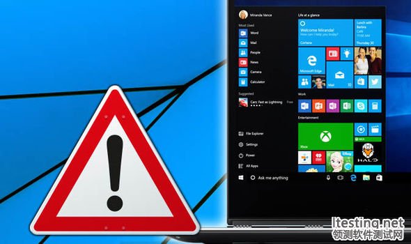 Windows 10用户发出警告