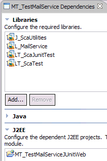 测试模块依赖关系