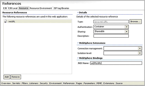 ͼ 9. Web Application �����������༭������ʾ��Դ����