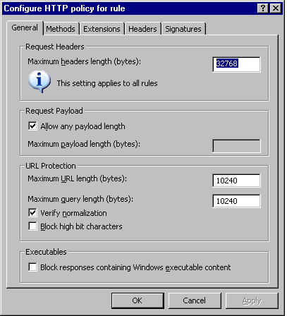 ISA Server 2004 中的HTTP筛选(上)