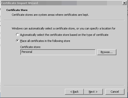 将SSL证书导入到ISA Server 2004(图十)