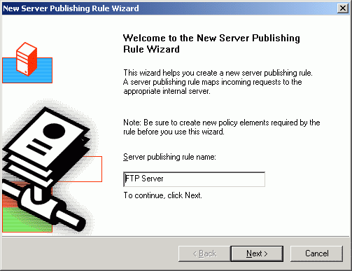 ��ISA Server 2000�����ڲ������IIS FTP��������ͼ����