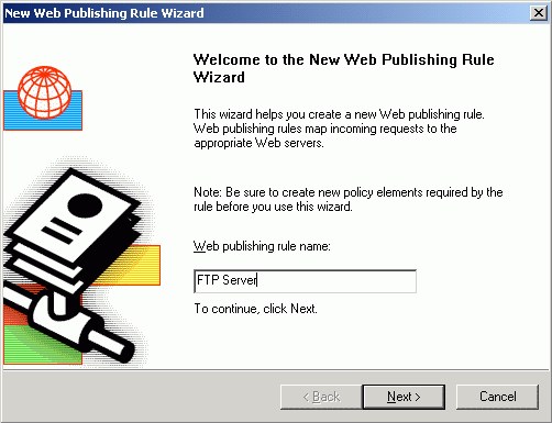 ��ISA Server 2000�����ڲ������IIS FTP��������ͼ�ˣ�