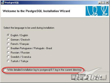 Windows下PostgreSQL 8.1版安装图解一(图一)