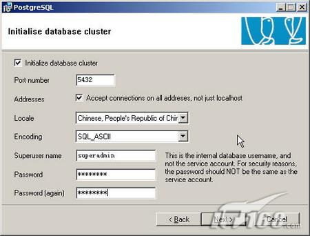 Windows下PostgreSQL 8.1版安装图解一(图六)