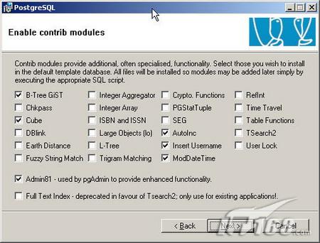 Windows下PostgreSQL 8.1版安装图解一(图八)