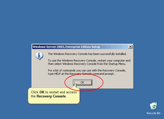 Windows2003使用恢复控制台(图七)