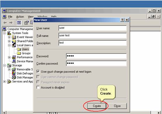 Windows2003添加新用户(图四)