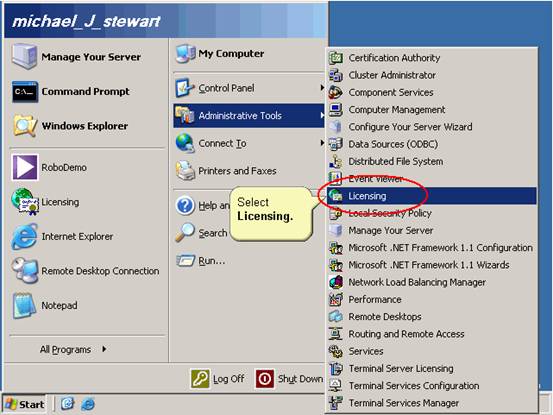 Windows2003 添加许可证(图四)