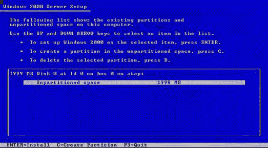 Dell PowerEdge 1800 服务器 Windows 2000安装手册(图八)