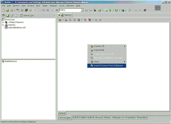 Jbuilder7��Weblogic7���Ͽ���֮-����ʵ����ͼ��ʮ����