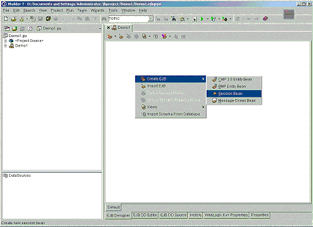 Jbuilder7��Weblogic7���Ͽ���֮-����ʵ����ͼ�ģ�