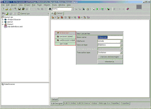 Jbuilder7��Weblogic7���Ͽ���֮-����ʵ����ͼ�壩