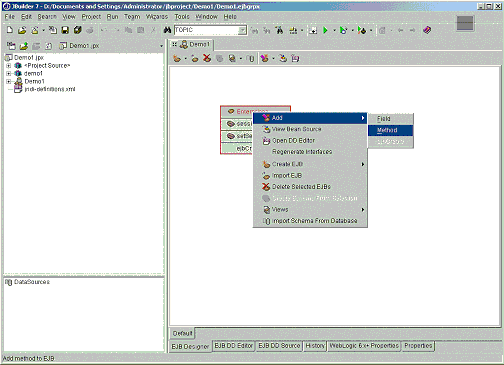 Jbuilder7��Weblogic7���Ͽ���֮-����ʵ����ͼ����