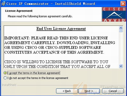 Cisco IP Communicator1.1.5安装(图二)
