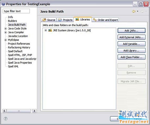  Eclipse б༭ TestingExample Ŀ