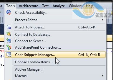 VS 2010�˵���