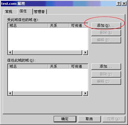 不同森林中的Windows 2000域信任(2)(图五)