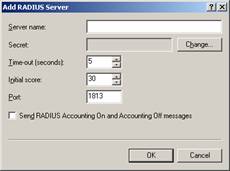 配置用于记帐服务的 RADIUS服务器(图二)