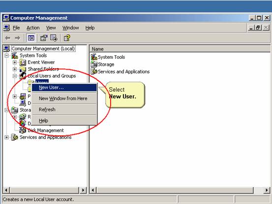 Windows2003添加新用户(图三)