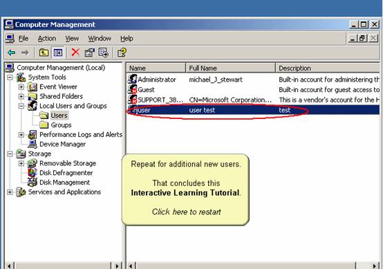 Windows2003添加新用户(图五)