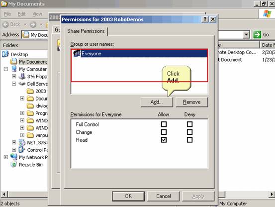 Windows2003配置共享目录(图七)