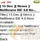 NetBeans 4.0创建J2ME手机RSS阅读器(图五)
