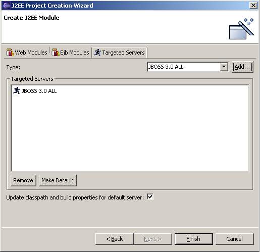 使用Eclipse开发J2EE应用,集成Eclipse, Lomboz和JBoss(图五)