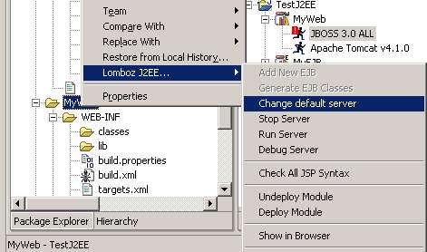 使用Eclipse开发J2EE应用,集成Eclipse, Lomboz和JBoss(图八)