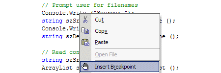 Visual C# .NET 入门:步骤 8. 使用调试器(图一)