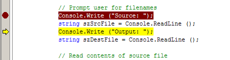 Visual C# .NET 入门:步骤 8. 使用调试器(图三)