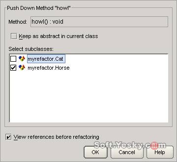 JBuilder2005实现重构之类继承体系间(图二)