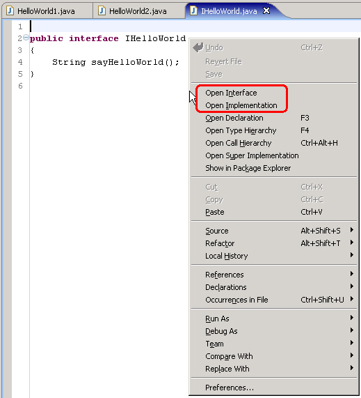 Eclipse插件编程之Implementors(图二)
