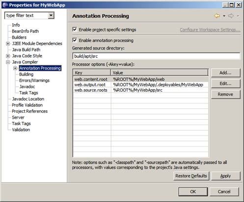 Eclipse 3.1 WTP Web程序支持Beehive(图十)