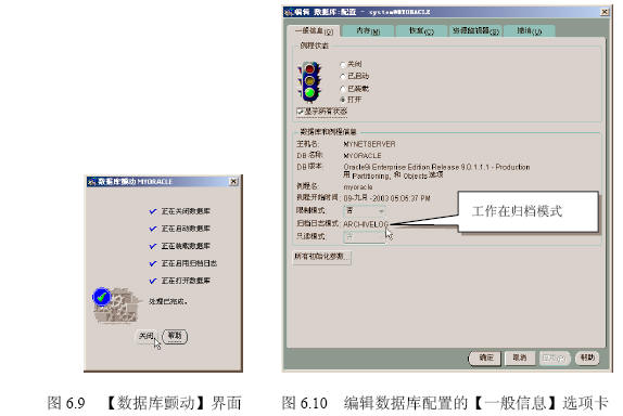 Oracle 9i切换数据库的日志模式