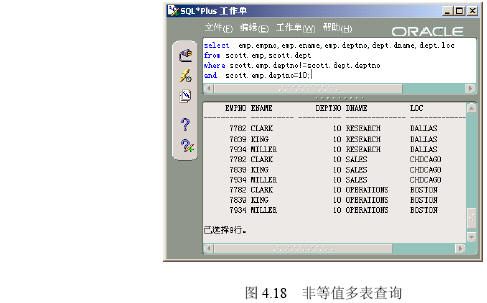 用SQL进行多表查询