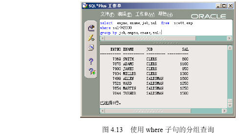 用SQL进行单表查询