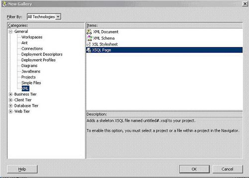 在 Oracle JDeveloper 中创建 XSQL 查询(图七)