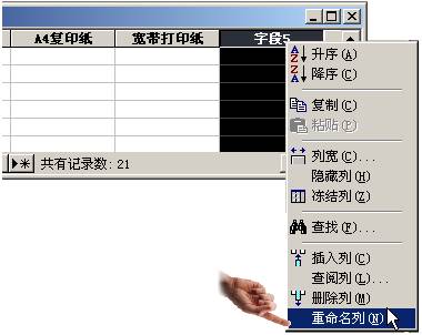 中文Access2000速成教程--1.5 使用已有的数据自动建新表