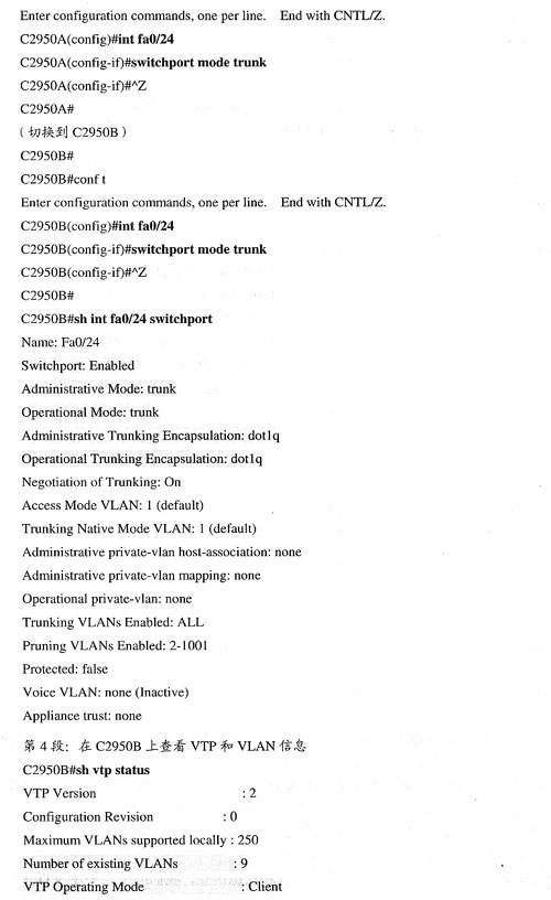 配置 VTP.VLAN 和 VLAN Trunk（图五）