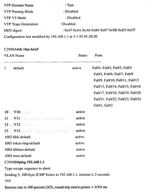 配置 VTP.VLAN 和 VLAN Trunk(图六)