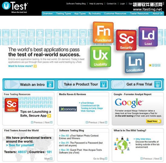 软件开发测试服务商uTest获1700万美元D轮融资