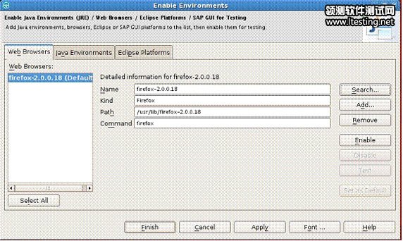 Web Browsers 页面显示 Firefox 添加了