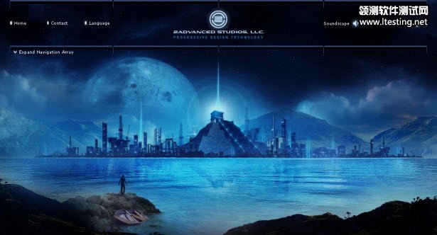 A Flash powered website.