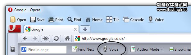The Opera browsers built in screen reader.